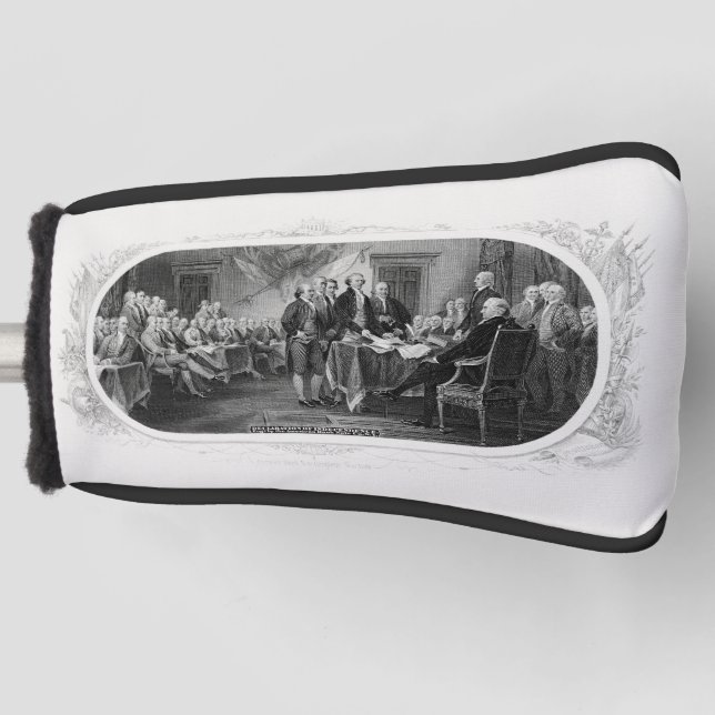 Unabhängigkeitserklärung: 2 Dollar, Etching Golf Headcover (Vorderseite)