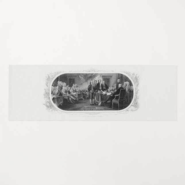 Unabhängigkeitserklärung: 2 Dollar, Etching Yogamatte (Vorderseite (Horizontal))