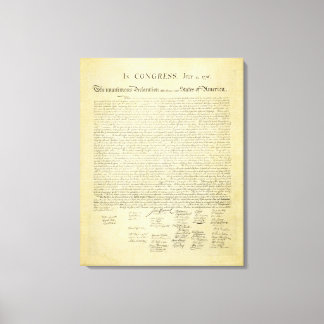 Unabhängigkeitserklärung Canvas Print Leinwanddruck