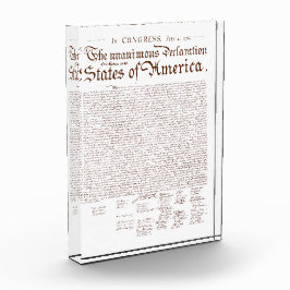 Unabhängigkeitserklärung der USA Fotoblock