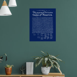 Unabhängigkeitserklärung der USA Poster