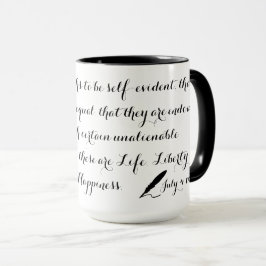 Unabhängigkeitserklärung der Vereinten Staaten 177 Tasse