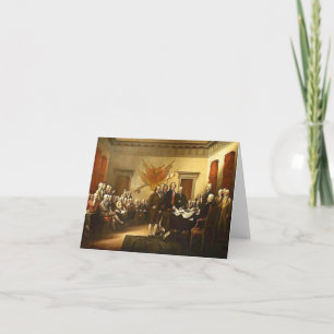 Unabhängigkeitserklärung durch Trumbull Note Card Karte