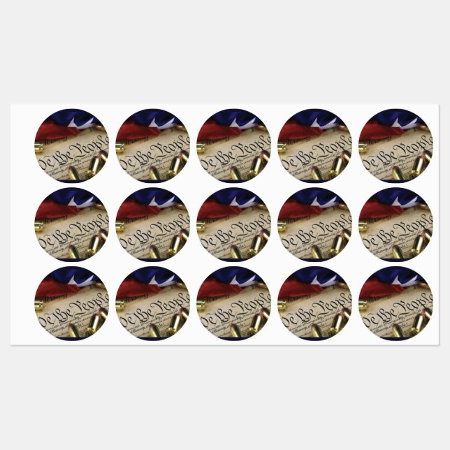 Unabhängigkeitserklärung Etiketten (Blatt)