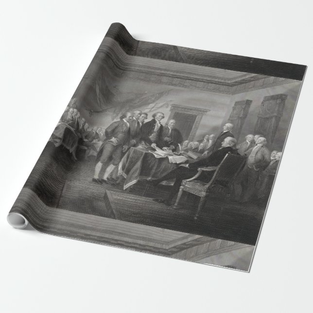 Unabhängigkeitserklärung Geschenkpapier (Ungerollt)