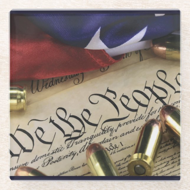 Unabhängigkeitserklärung Glasuntersetzer (Vorderseite)