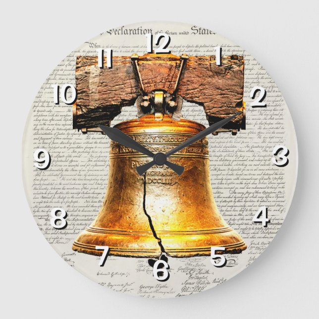 Unabhängigkeitserklärung  große wanduhr (Vorderseite)