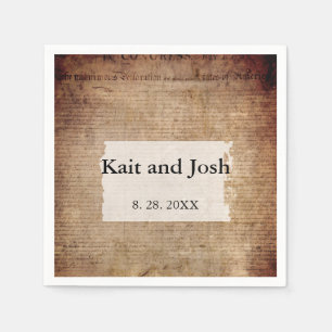 Unabhängigkeitserklärung 📜 Historisches Jahr 1776 Serviette