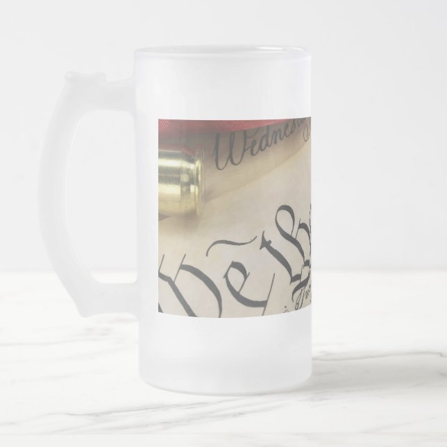 Unabhängigkeitserklärung Mattglas Bierglas (Links)