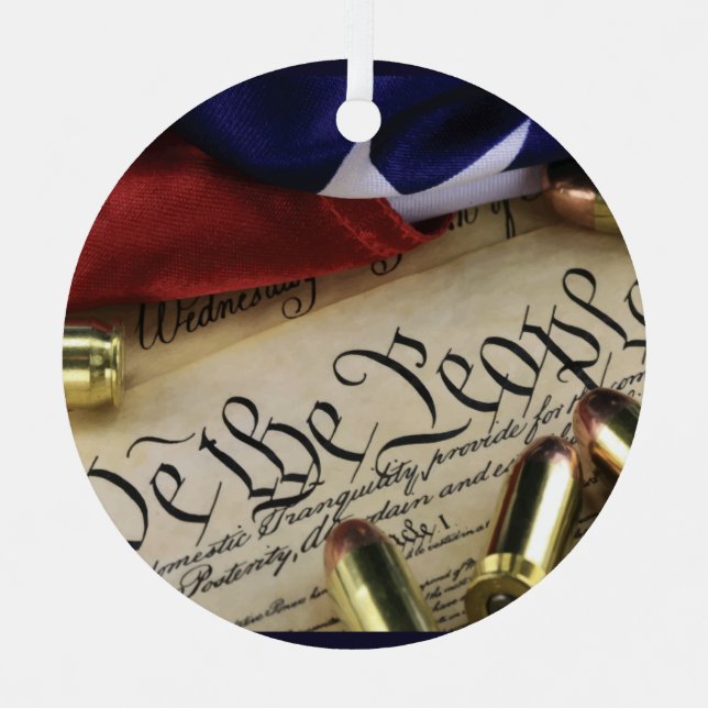 Unabhängigkeitserklärung Ornament Aus Metall (Vorderseite)