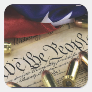 Unabhängigkeitserklärung Quadratischer Aufkleber