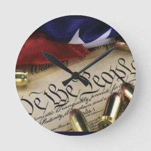 Unabhängigkeitserklärung Runde Wanduhr