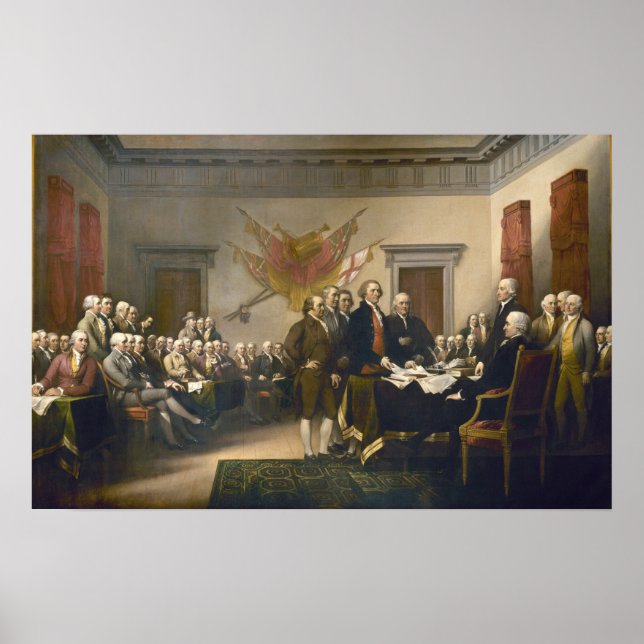 Unabhängigkeitserklärung von John Trumbull 1819 Poster (Vorne)