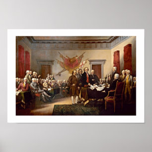 Unabhängigkeitserklärung von John Trumbull Poster