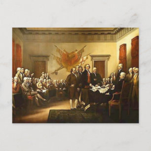 Unabhängigkeitserklärung von Trumbull Postkarte