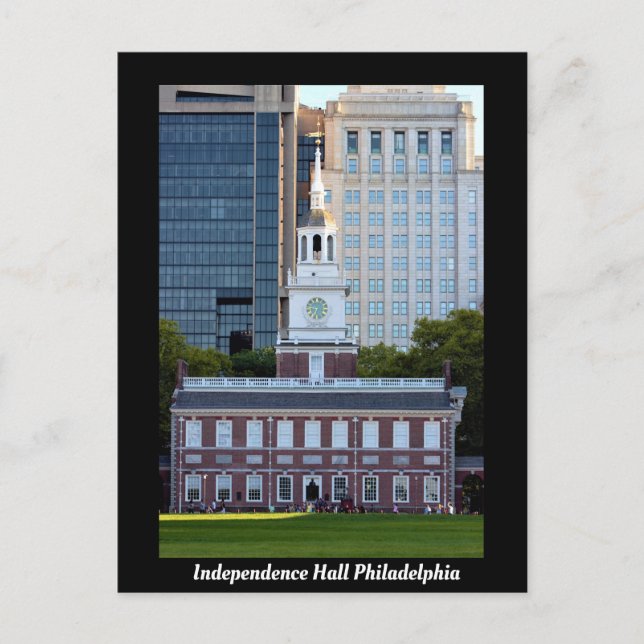 Unabhängigkeitshalle Philadelphia Postkarte (Vorderseite)