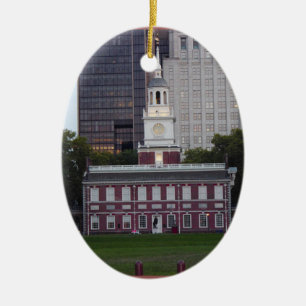 Unabhängigkeitssaal Philadelphia Keramik Ornament