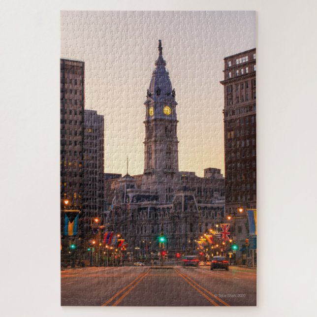 Unabhängigkeitssaal, Philly 1000pc-Puzzle Puzzle (Vertikal)