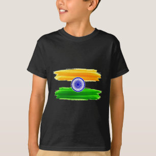 Unabhängigkeitstag 15. August 1947 Indischer Flagg T-Shirt