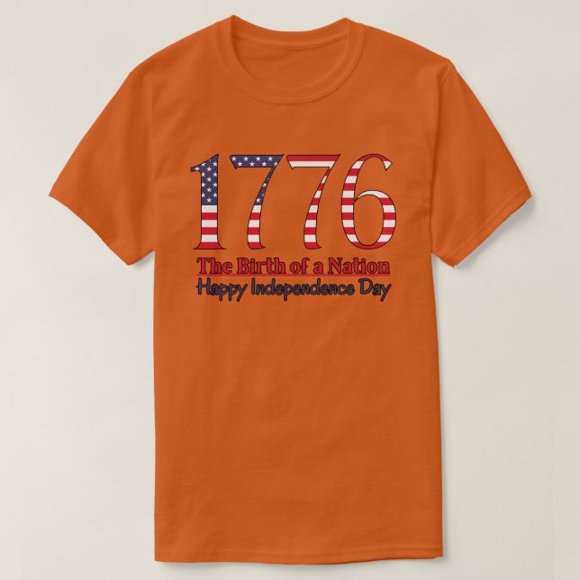 Unabhängigkeitstag 1776 T-Shirt (Design vorne)