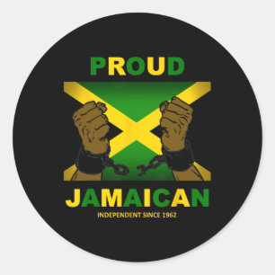 Unabhängigkeitstag 2024 - Proud Jamaican Runder Aufkleber