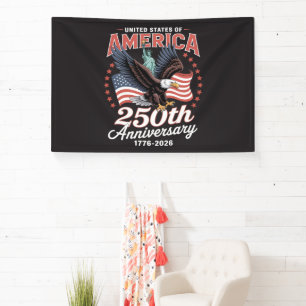 Unabhängigkeitstag 250. Jahrestag USA Banner