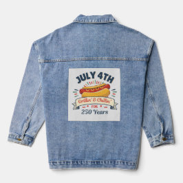 Unabhängigkeitstag 4. Juli Einzigartige Jeansjacke