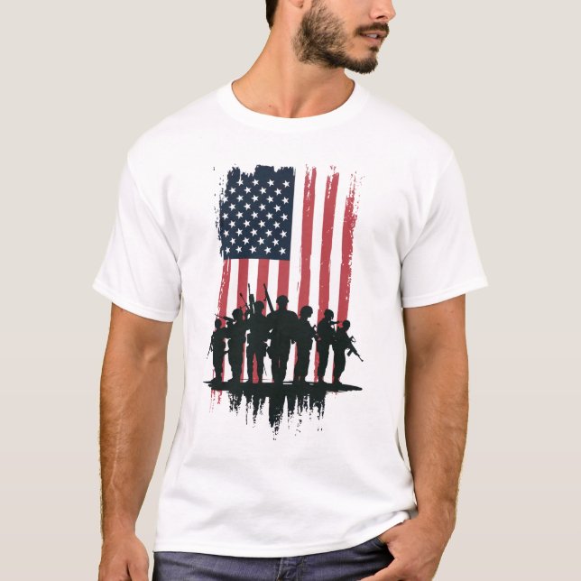Unabhängigkeitstag 4. Juli T-Shirt (Vorderseite)