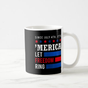 Unabhängigkeitstag 4. Juli USA Flagge Amerika Lass Kaffeetasse