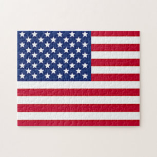 Unabhängigkeitstag-amerikanische Flagge Puzzle