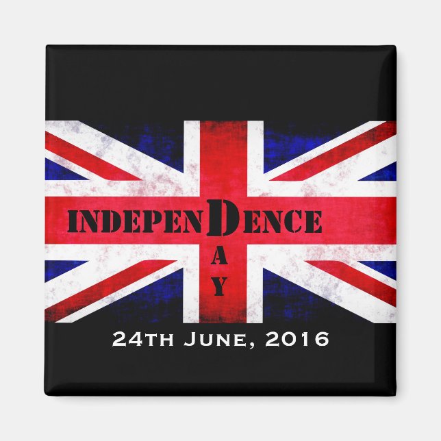 Unabhängigkeitstag Brexit Custom Date 26/06/2016 Magnet (Vorne)