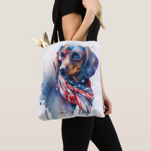 UNABHÄNGIGKEITSTAG DACHSHUND-TOTEBAG