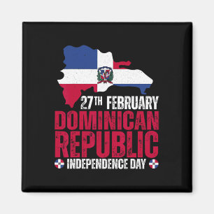 Unabhängigkeitstag der Dominikanischen Republik Fl Magnet