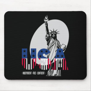 Unabhängigkeitstag der USA 4. Juli Freiheitsstatue Mousepad