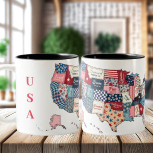 Unabhängigkeitstag des Staaten Kaffees Tasse