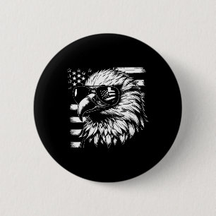 Unabhängigkeitstag Design für 4. Juli Patriotisch Button