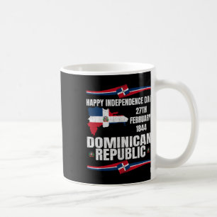Unabhängigkeitstag Dominikanische Republik Feier Kaffeetasse