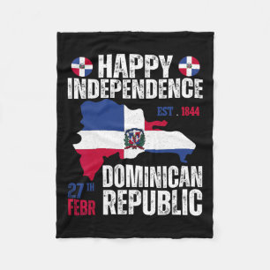 Unabhängigkeitstag Dominikanische Republik Flagge Fleecedecke