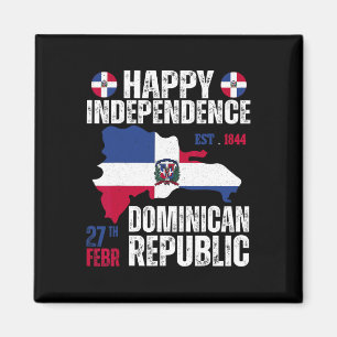 Unabhängigkeitstag Dominikanische Republik Flagge  Magnet
