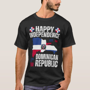 Unabhängigkeitstag Dominikanische Republik Flagge T-Shirt