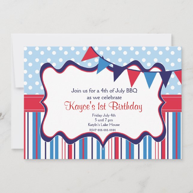 Unabhängigkeitstag-Einladung Einladung (Vorderseite)