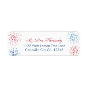 Unabhängigkeitstag Feuerwerk Burst Rücksendeadress