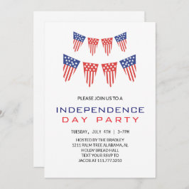 Unabhängigkeitstag für Rote Amerikanische Unabhäng Einladung