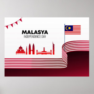 Unabhängigkeitstag in Malaysia Poster