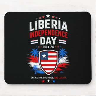 Unabhängigkeitstag Liberia 26. Juli Liberia-Flagge Mousepad