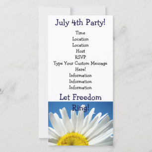 Unabhängigkeitstag-Party! 4. Juli-Party-Einladunge