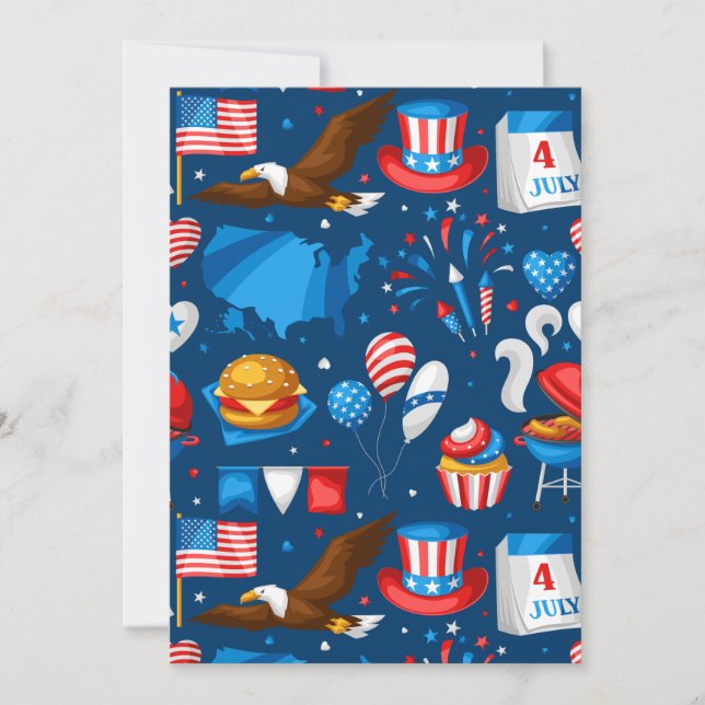 Unabhängigkeitstag Party Einladung (Vorderseite)