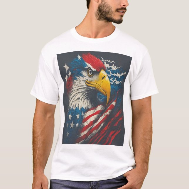 Unabhängigkeitstag patriotisch zu Shirt (Vorderseite)