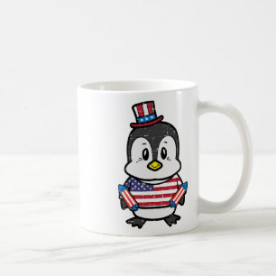 Unabhängigkeitstag Pinguin 4. Juli Amerika Kleinki Kaffeetasse