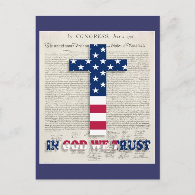 Unabhängigkeitstag Postkarte (Vorderseite)